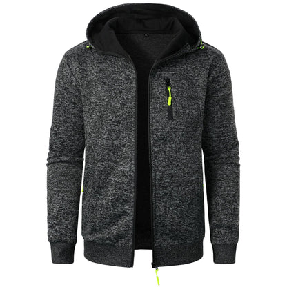 Men’s Patterned Zip Hoodie – Comfortable Breathable Stylish Casual Everyday Layering Wear