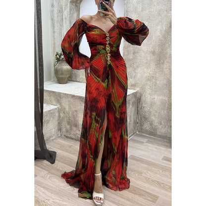 Savanna - Pleated Gown