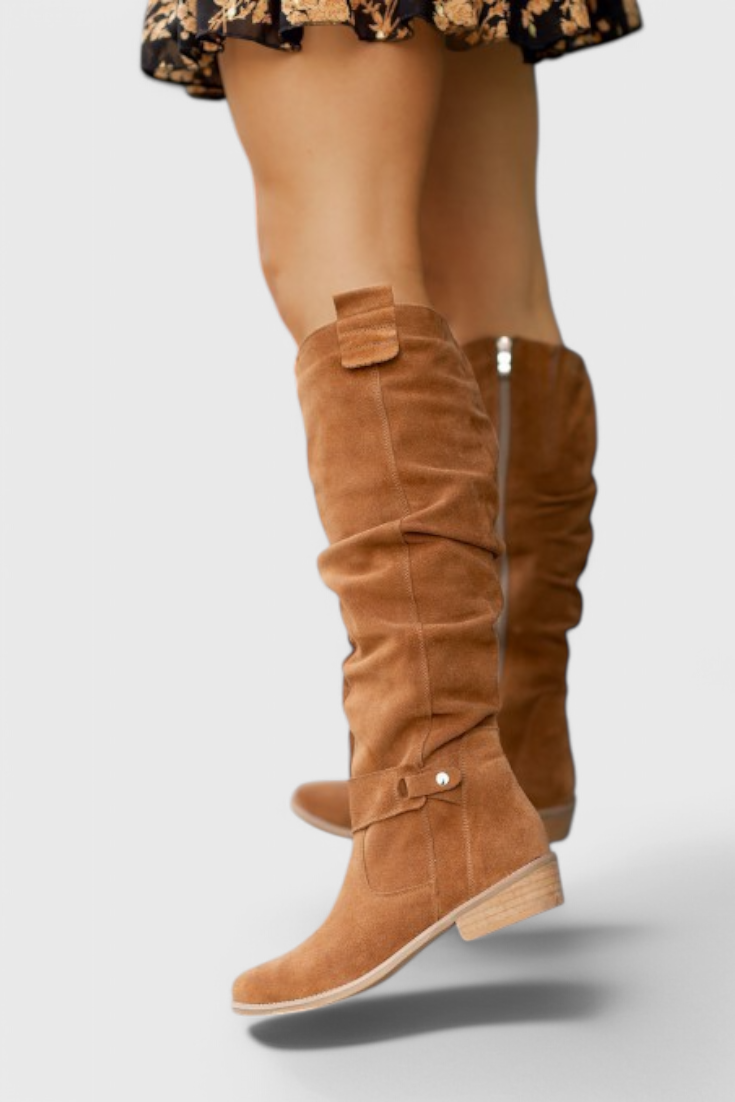 Celine Retro-inspirierte Stylische Hochstiefel für einen schicken Look