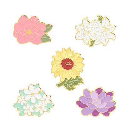 Lily Series Style Brooch Chest Paint Brooches