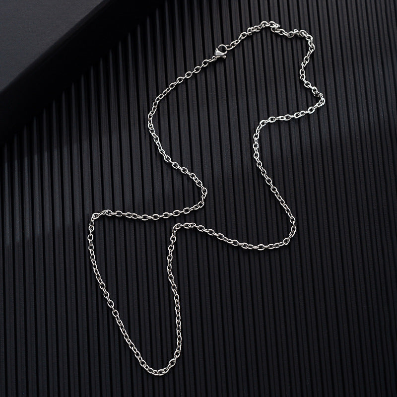 Men's Simple Sweater Chain Couple Accessories Niche Female Titanium Necklaces
