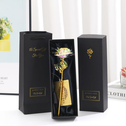 RoseLuxe – 24K Forgyldt Rose i Luksuriøs Gaveæske