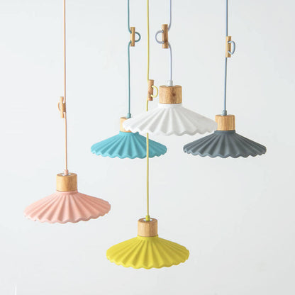 Kleurrijke Cementen Hanglamp – Moderne Stijl met Verstelbaar Snoer