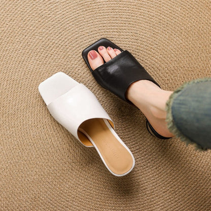 Beatriz™ | Mules de cuero elegantes
