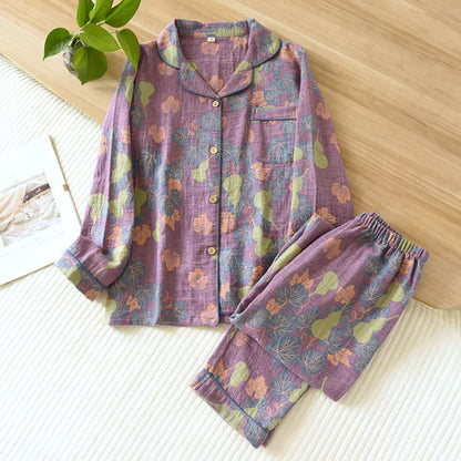 Women's Floral-Print Two-Piece Pajama Set - Modern