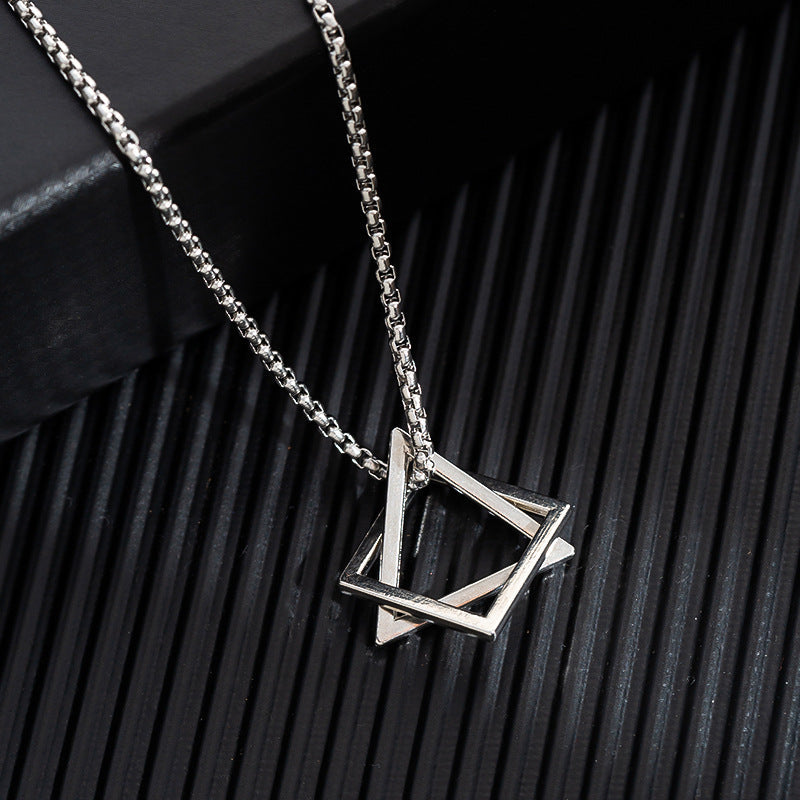 Men's Simple Sweater Chain Couple Accessories Niche Female Titanium Necklaces