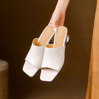 Beatriz™ | Mules de cuero elegantes