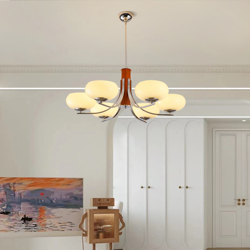 Lunaro | Bauhaus Pendelleuchte mit 3/5 Opalglas-Köpfen