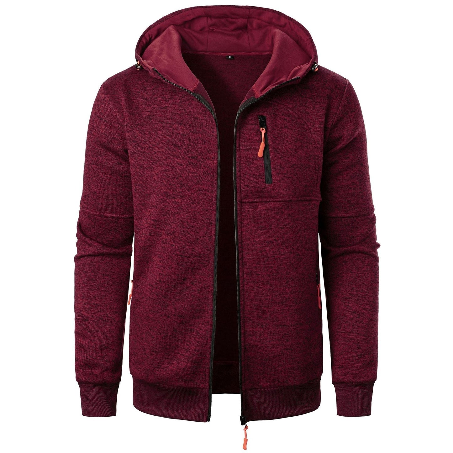 Men’s Patterned Zip Hoodie – Comfortable Breathable Stylish Casual Everyday Layering Wear
