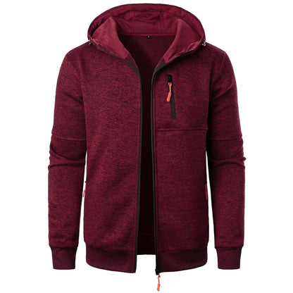 Men’s Patterned Zip Hoodie – Comfortable Breathable Stylish Casual Everyday Layering Wear