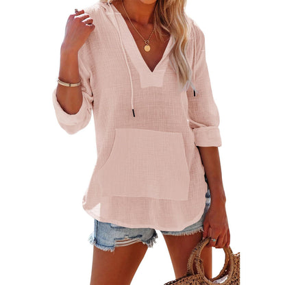 ZADIE – ELEGANCE HOODED LONG SLEEVE SWEATSHIRT