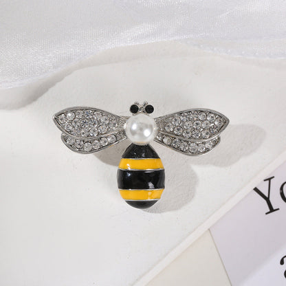 Women's Bee Pearl Brooch Insect High-grade Niche Brooches