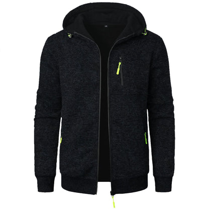 Men’s Patterned Zip Hoodie – Comfortable Breathable Stylish Casual Everyday Layering Wear
