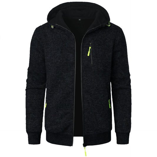 Men’s Patterned Zip Hoodie – Comfortable Breathable Stylish Casual Everyday Layering Wear