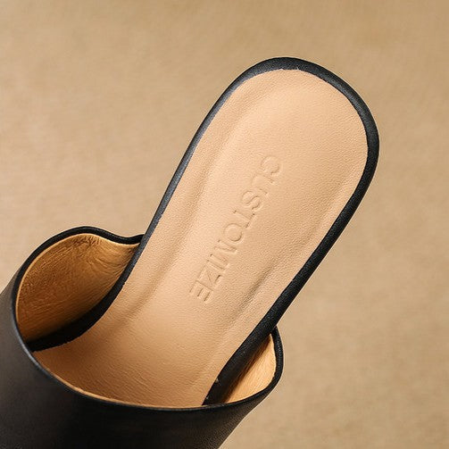 Beatriz™ | Mules de cuero elegantes