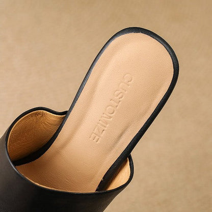 Beatriz™ | Mules de cuero elegantes