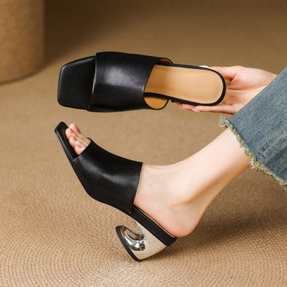 Beatriz™ | Mules de cuero elegantes