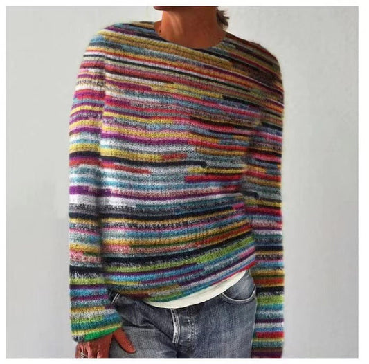 Keira™ - Casual Patterned Knit Sweater