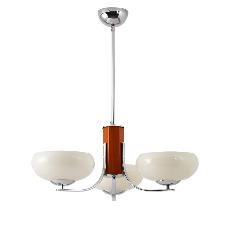 Lunaro | Bauhaus Pendelleuchte mit 3/5 Opalglas-Köpfen