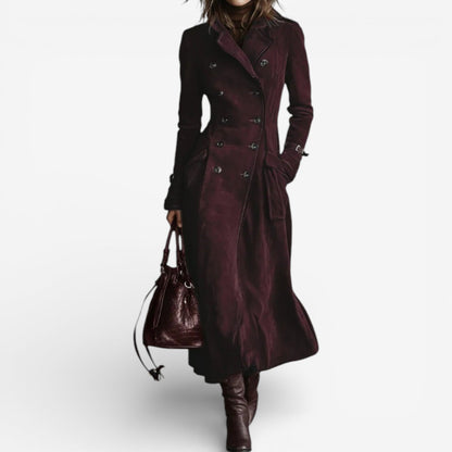 Élan | Luxe Suede Trench Coat