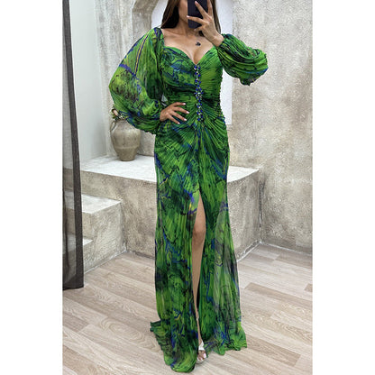 Savanna - Pleated Gown