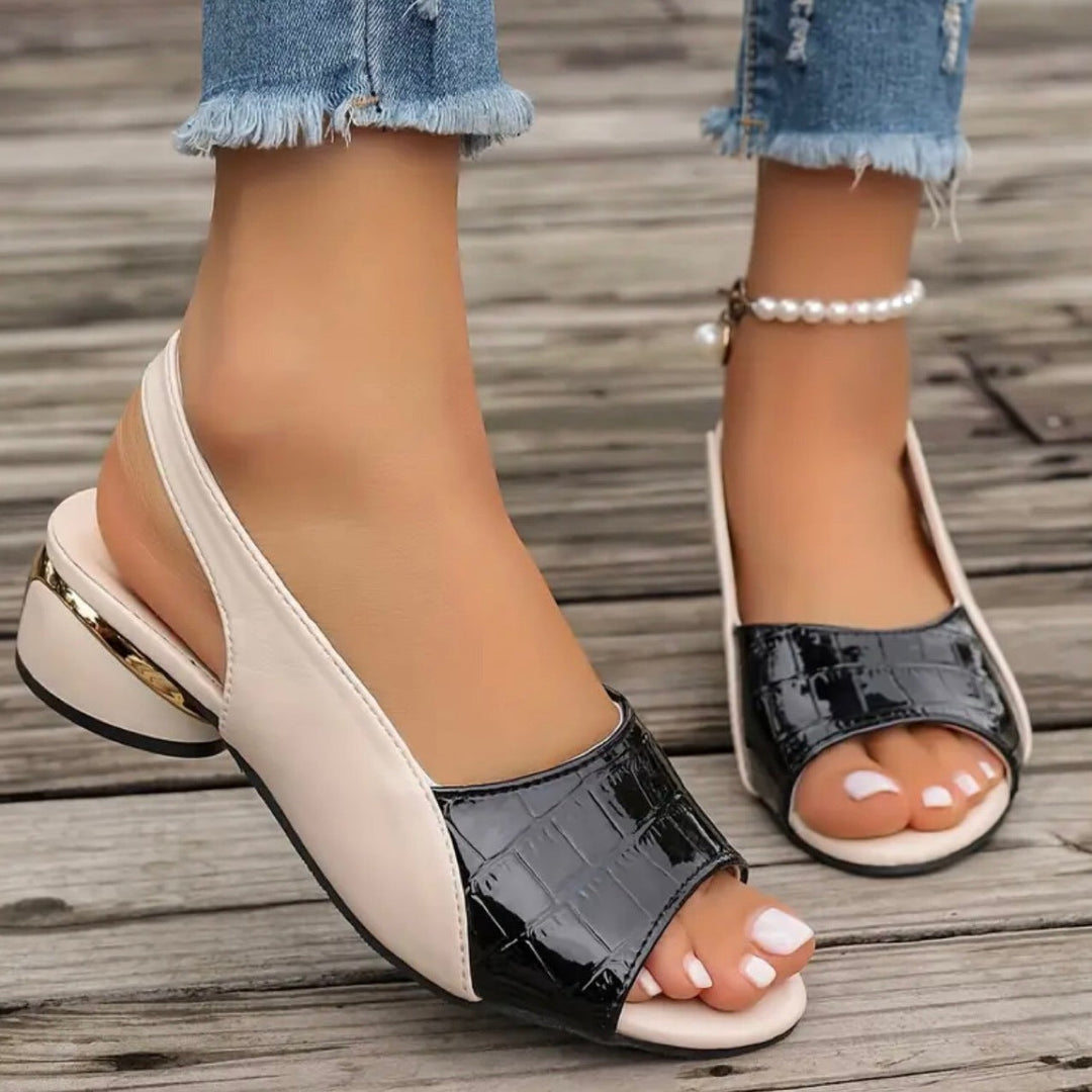 Lariss - Sandalias de Tiras Con Puntera Abierta