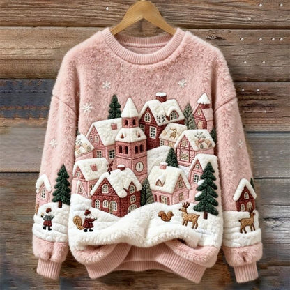 Campbell™ | Winter Village Fluffy Christmas Sweater
