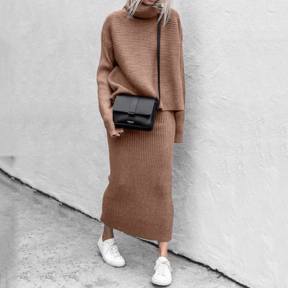 Natalie | Women Cozy Pullover i skirt set