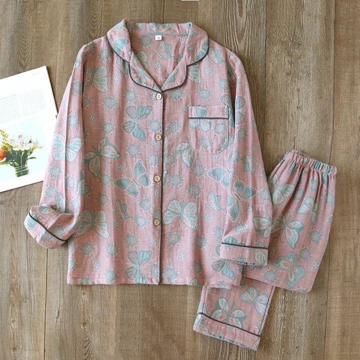 Women's Floral-Print Two-Piece Pajama Set - Modern