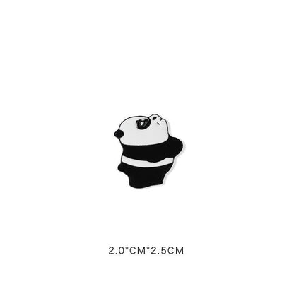 Panda Flower Brooch Cute Gift Badge Cartoon Brooches