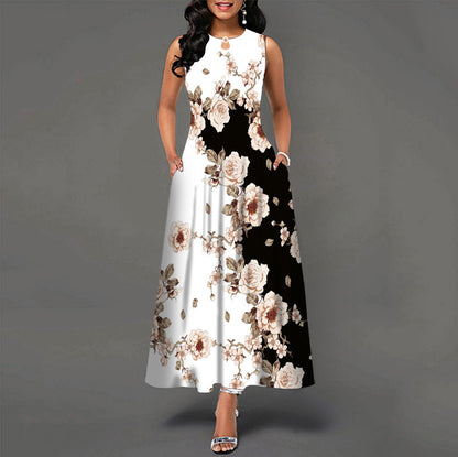Bianca™ - Casual Sleeveless Dress with Flared Skirt