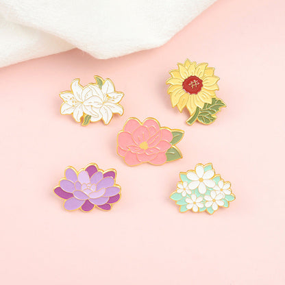Lily Series Style Brooch Chest Paint Brooches