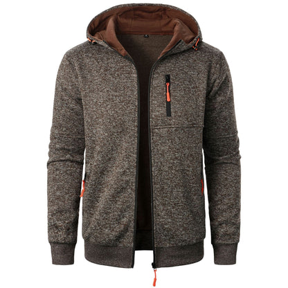 Men’s Patterned Zip Hoodie – Comfortable Breathable Stylish Casual Everyday Layering Wear