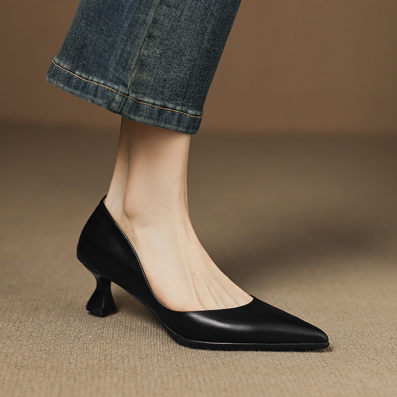Sofía™ | Tacones de piel elegantes