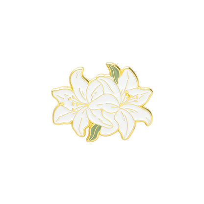 Lily Series Style Brooch Chest Paint Brooches