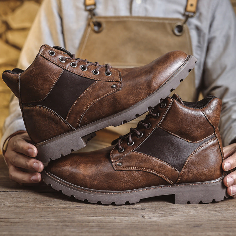 Men’s Leather Boots – Durable Casual & Workwear Style