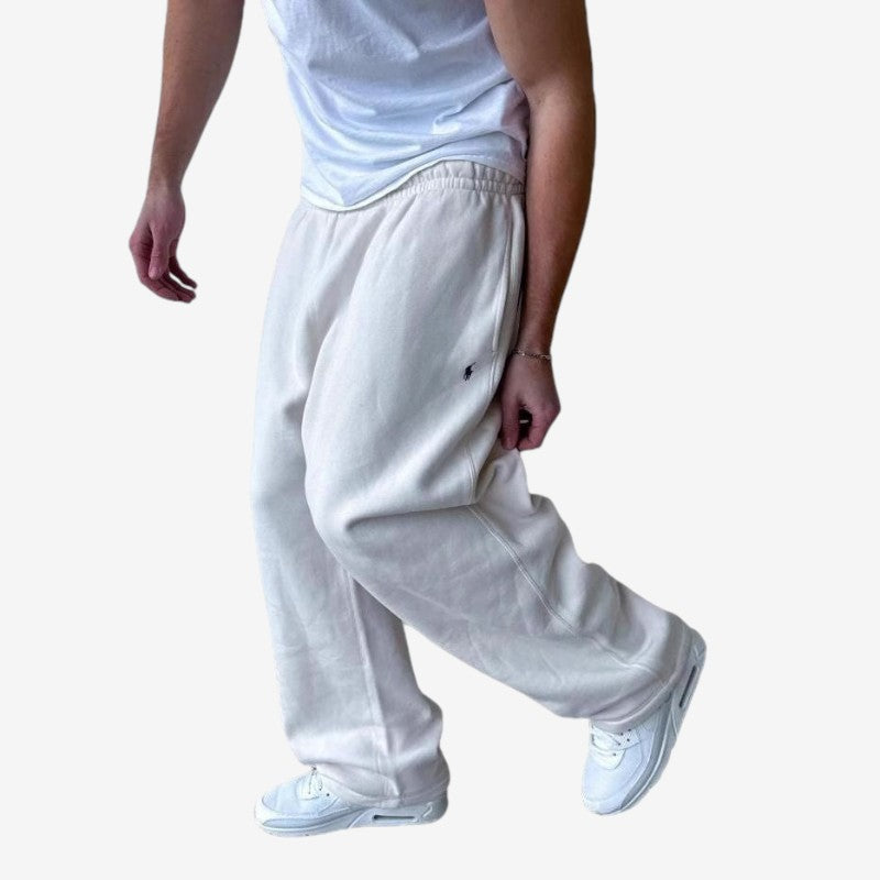 Robert – Pantalon de jogging en polaire à jambe large avec poches