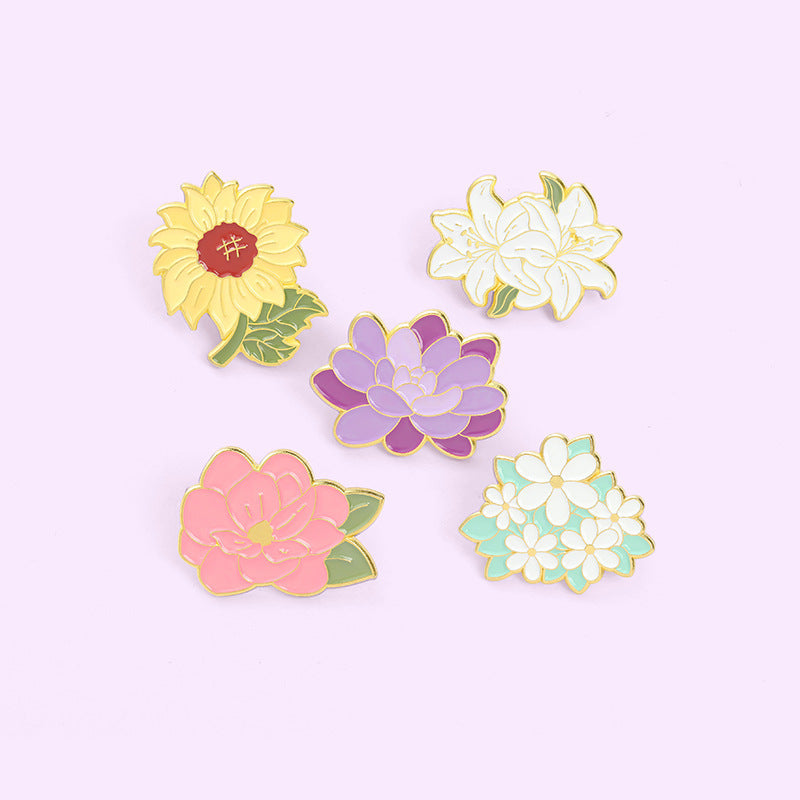 Lily Series Style Brooch Chest Paint Brooches