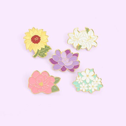Lily Series Style Brooch Chest Paint Brooches