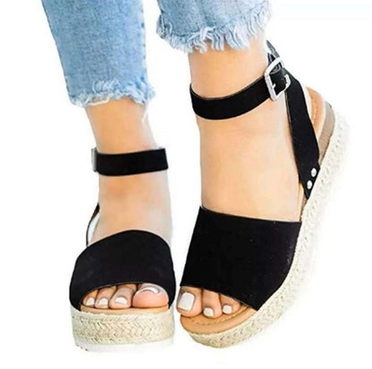 Lauren | Women Spring Buckle Ankle Strap Flatform sandals