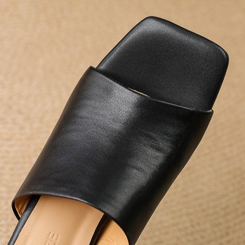 Beatriz™ | Mules de cuero elegantes