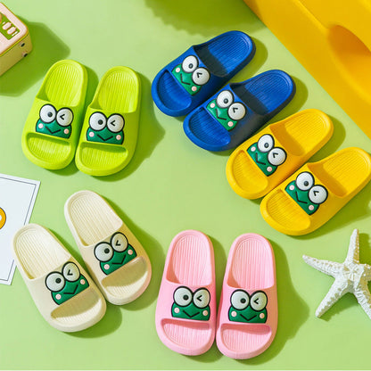 FroggyStep – Cartoon Kikker Kinderslippers