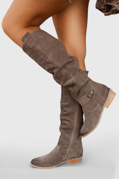 Celine Retro-inspirierte Stylische Hochstiefel für einen schicken Look
