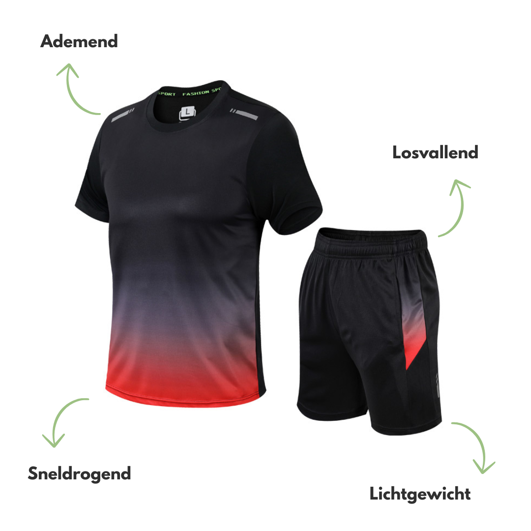 Heren Sportset  – Ademend & Sneldrogend