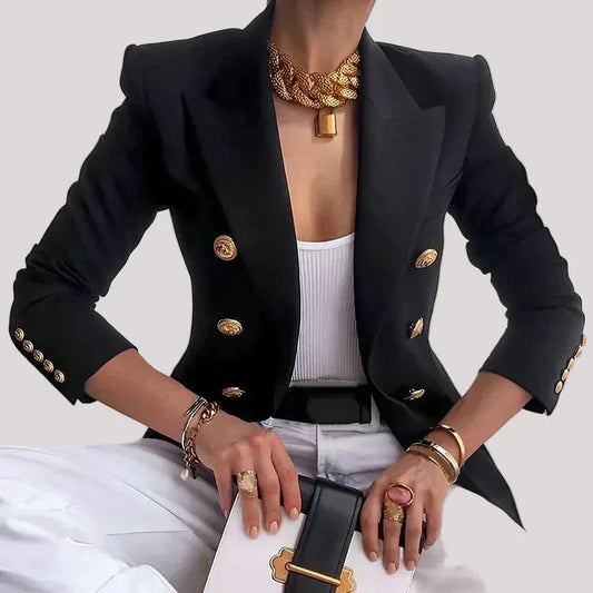 Damen Strukturierter Zweireiher Blazer | Business
