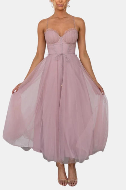 Olivia - Draped Silhouette Formal Long Dress