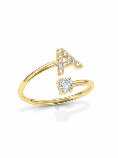 BAGUE AJUSTABLE SIGNATURE AVEC INITIALES
