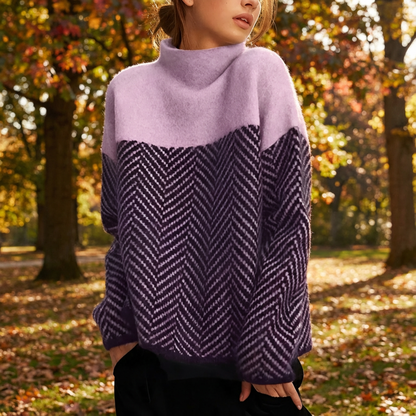 Norah™ | Elegant Roll Neck Jumper