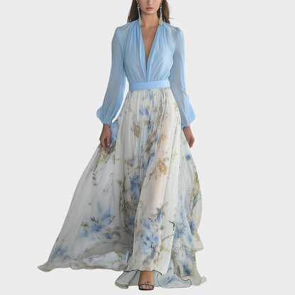Evi | Lilled Elegants Kleid