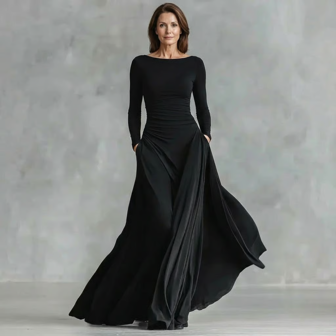 Taillenglättendes Maxi-Kleid — Müheloser Tragekomfort, schmeichelhafte Silhouette Damen